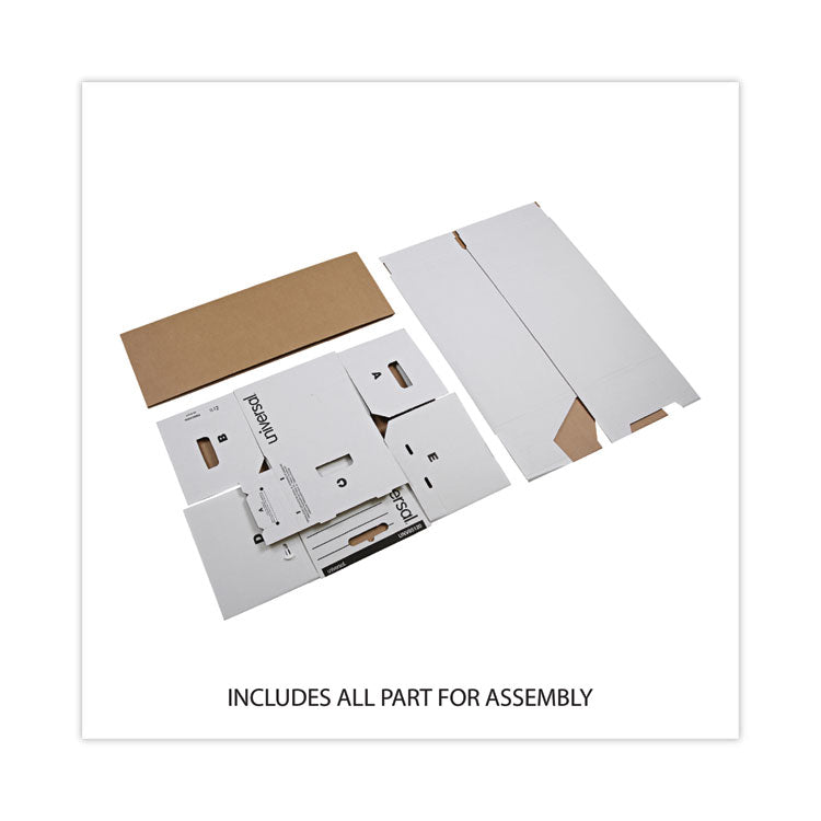 Universal® Economy Storage Drawer Files, Letter Files, White, 6/Carton (UNV85120)