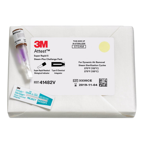 Attest™ Super Rapid 5 Steam-Plus Sterilization Indicator Challenge Pack Steam 2 Inch Length (1026077_CS) 24/CS