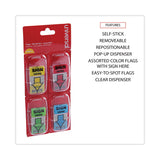 Universal® Deluxe Message Arrow Flags, "Sign Here", Assorted Colors, 120/Pack (UNV99010) Pack of 120