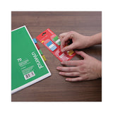 Universal® Deluxe Pop-Up Page Flags, 1 x 1.75, Four Assorted Colors, 50 Flags/Dispenser, 4 Dispensers/Pack (UNV99012) Pack of 50