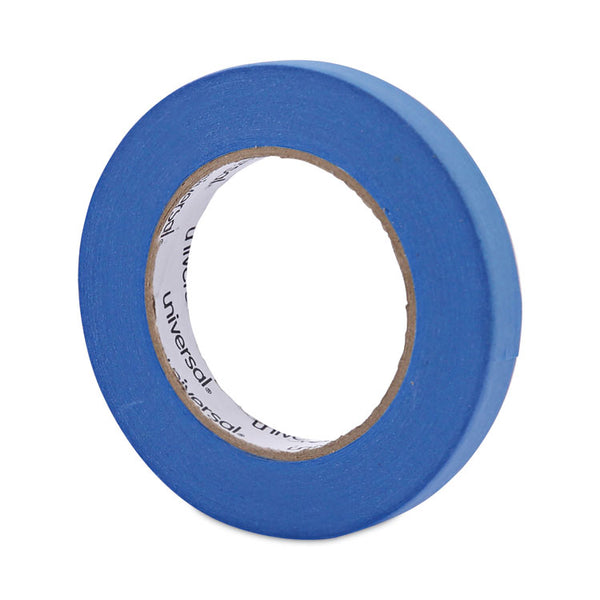 Universal® Premium Blue Masking Tape with UV Resistance, 3" Core, 18 mm x 54.8 m, Blue, 2/Pack (UNVPT14019)