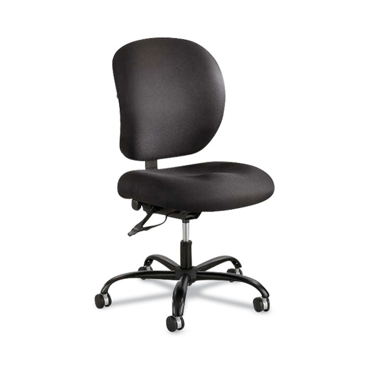 Safco® Alday Intensive-Use Chair, Supports Up to 500 lb, 17.5" to 20" Seat Height, Black (SAF3391BL)