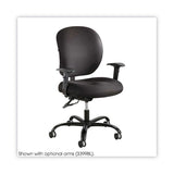 Safco® Alday Intensive-Use Chair, Supports Up to 500 lb, 17.5" to 20" Seat Height, Black (SAF3391BL)