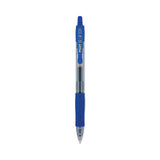 Pilot® G2 Premium Gel Pen, Retractable, Bold 1 mm, Blue Ink, Smoke/Blue Barrel, Dozen (PIL31257)