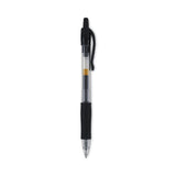 Pilot® G2 Premium Gel Pen, Retractable, Bold 1 mm, Black Ink, Smoke/Black Barrel, Dozen (PIL31256)