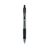 Pilot® G2 Premium Gel Pen, Retractable, Bold 1 mm, Black Ink, Smoke/Black Barrel, Dozen (PIL31256)