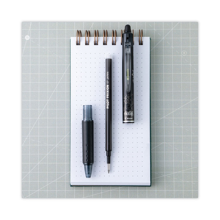 Pilot® Refill for Pilot FriXion Erasable, FriXion Ball, FriXion Clicker and FriXion LX Gel Ink Pens, Fine Tip, Black Ink, 3/Pack (PIL77330) Pack of 3