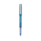 Pilot® Precise V5 Roller Ball Pen, Stick, Extra-Fine 0.5 mm, Blue Ink, Blue/Clear Barrel, Dozen (PIL35335)