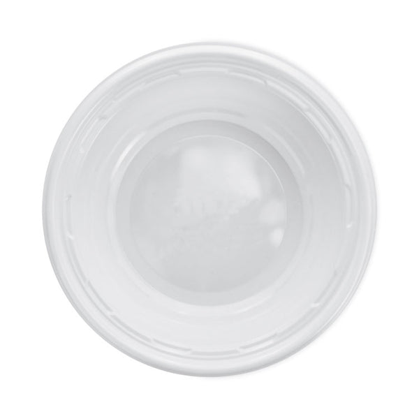 Dart® Famous Service Impact Plastic Dinnerware, Bowl, 5 to 6 oz, White, 125/Pack (DCC5BWWFPK)