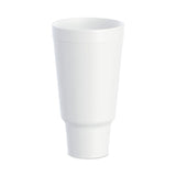 Dart® J Cup Insulated Foam Pedestal Cups, 44 oz, White, 300/Carton (DCC44AJ32)