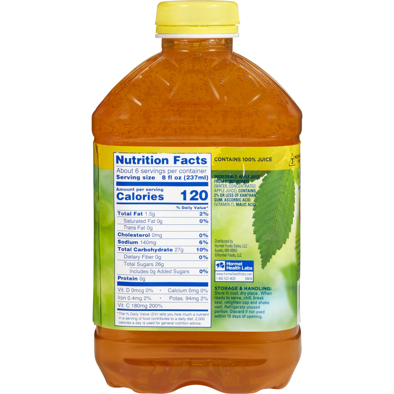 Thick & Easy® Thickened Beverage 46 oz. Bottle Apple Flavor Liquid IDDSI Level 3 Moderately Thick/Liquidized (797170_CS) 6/CS