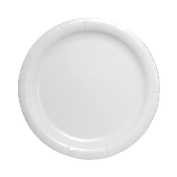 SOLO® Bare Eco-Forward Clay-Coated Paper Dinnerware, Plate, 9" dia, White, 500/Carton (SCCHP9S)
