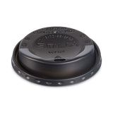 Solo The Gourmet Lid Hot Cup Lids for Trophy Plus, Fits 12 oz to 20 oz Cups, Plastic, Black, 125 Lids/Sleeve, 12 Sleeves/Carton (SCCLGXBK2) Case of 12