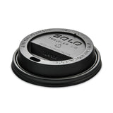 SOLO® Traveler Cappuccino Style Dome Lid, Fits 8 oz Cups, Black, 1,000/Carton (SCCTL38B2) Case of 1000