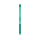 Pilot® FriXion Clicker Erasable Gel Pen, Retractable, Fine 0.7 mm, Green Ink, Green Barrel, Dozen (PIL31476)