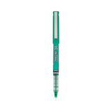 Pilot® Precise V5 Roller Ball Pen, Stick, Extra-Fine 0.5 mm, Green Ink, Green/Clear Barrel, Dozen (PIL25104)