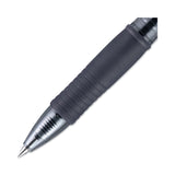 Pilot® G2 Premium Gel Pen, Retractable, Fine 0.7 mm, Navy Blue Ink, Smoke/Blue Barrel, Dozen (PIL31187)