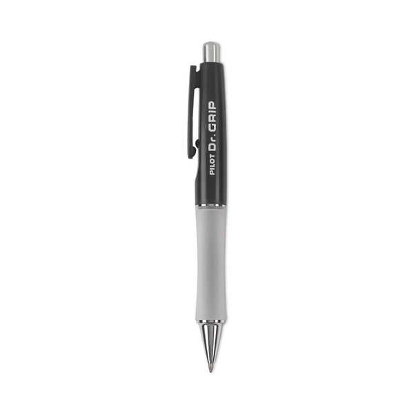 Pilot® Dr. Grip Ballpoint Pen, Retractable, Medium 1 mm, Black Ink, Black Barrel (PIL36100)