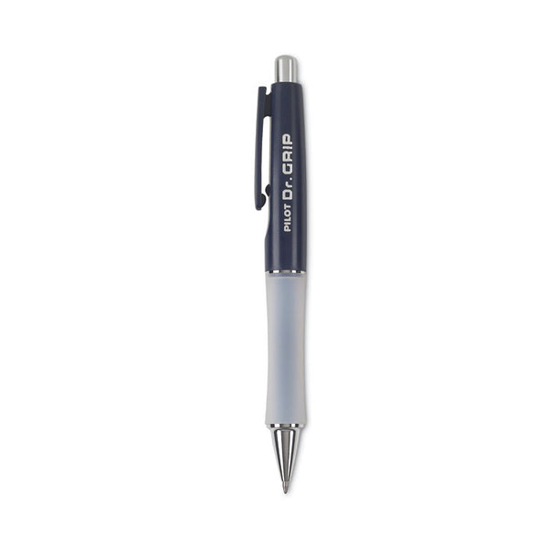 Pilot® Dr. Grip Ballpoint Pen, Retractable, Medium 1 mm, Blue Ink, Navy Barrel (PIL36101)