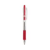 Pilot® EasyTouch Ballpoint Pen, Retractable, Fine 0.7 mm, Red Ink, Clear Barrel, Dozen (PIL32212) 1 Dozen