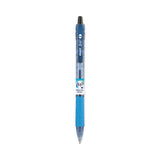 Pilot® B2P Bottle-2-Pen Recycled Ballpoint Pen, Retractable, Fine 0.7 mm, Black Ink, Translucent Blue Barrel, Dozen (PIL32600)