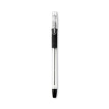 Pilot® EasyTouch Ballpoint Pen, Stick, Fine 0.7 mm, Black Ink, Clear/Black Barrel, Dozen (PIL32001)