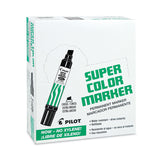 Pilot® Jumbo Refillable Permanent Marker, Broad Chisel Tip, Black (PIL45100)