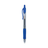 Pilot® G2 Premium Gel Pen Convenience Pack, Retractable, Extra-Fine 0.38 mm, Blue Ink, Smoke/Blue Barrel, Dozen (PIL31278) 1 Dozen