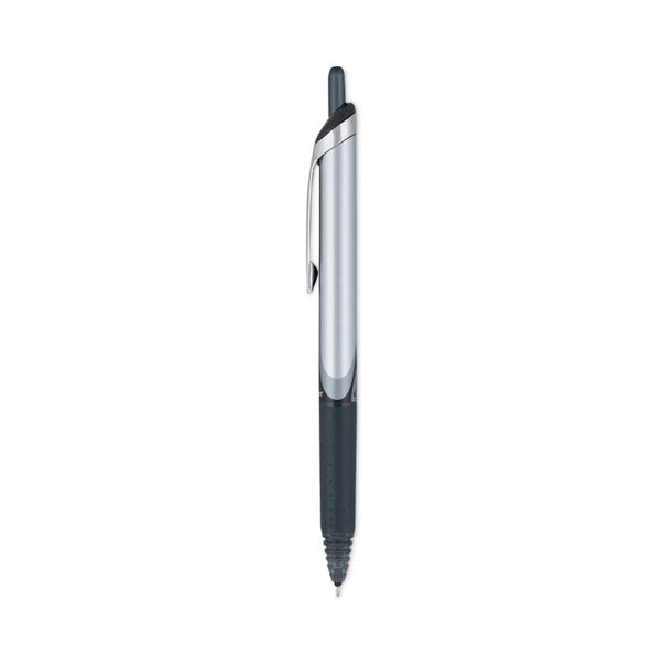 Pilot® Precise V7RT Roller Ball Pen, Retractable, Fine 0.7 mm, Black Ink, Black Barrel, Dozen (PIL26067)