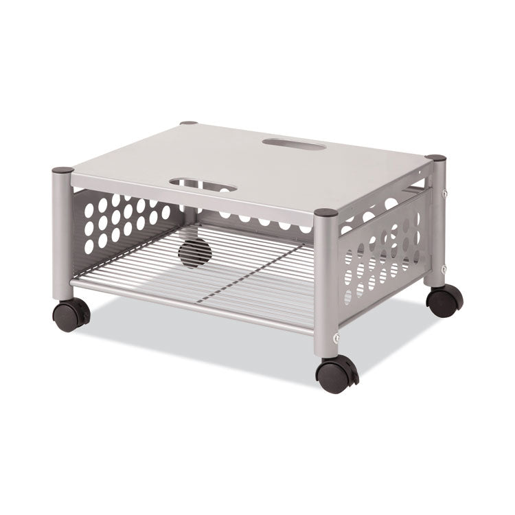 Vertiflex® Underdesk Machine Stand, Metal, 2 Shelves, 90 lb Capacity, 21.5" x 17.88" x 11.5", Matte Gray (VRTVF52005) Each