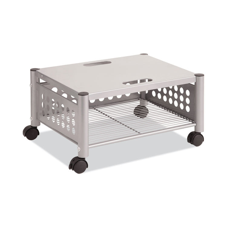 Vertiflex® Underdesk Machine Stand, Metal, 2 Shelves, 90 lb Capacity, 21.5" x 17.88" x 11.5", Matte Gray (VRTVF52005) Each