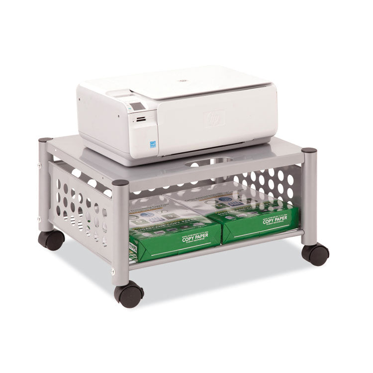 Vertiflex® Underdesk Machine Stand, Metal, 2 Shelves, 90 lb Capacity, 21.5" x 17.88" x 11.5", Matte Gray (VRTVF52005) Each