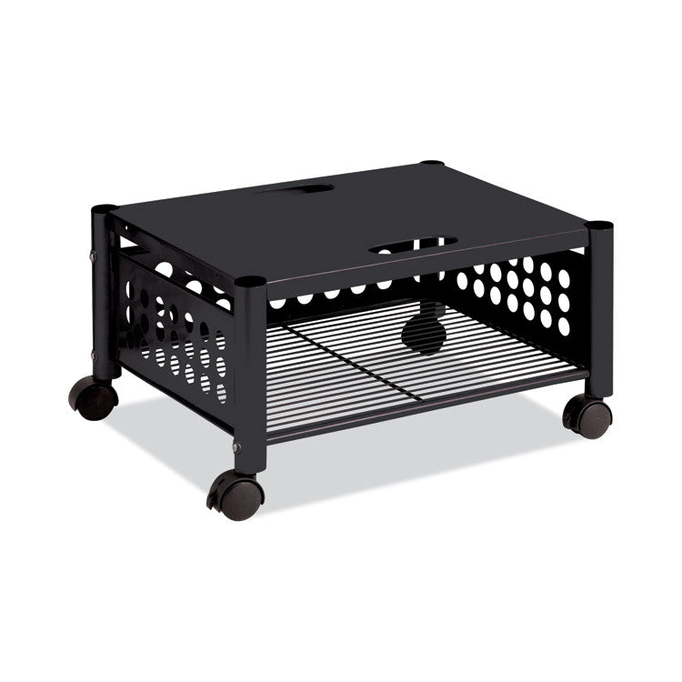 Vertiflex® Underdesk Machine Stand, Metal, 2 Shelves, 90 lb Capacity, 21.5" x 17.88" x 11.5", Black (VRTVF52009) Each