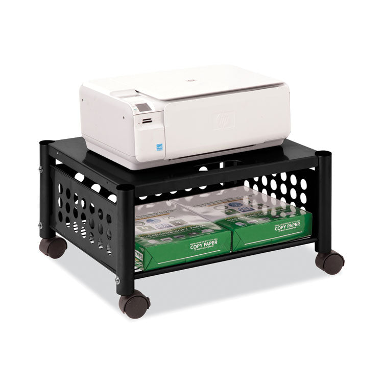 Vertiflex® Underdesk Machine Stand, Metal, 2 Shelves, 90 lb Capacity, 21.5" x 17.88" x 11.5", Black (VRTVF52009) Each