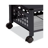 Vertiflex® Underdesk Machine Stand, Metal, 2 Shelves, 90 lb Capacity, 21.5" x 17.88" x 11.5", Black (VRTVF52009) Each