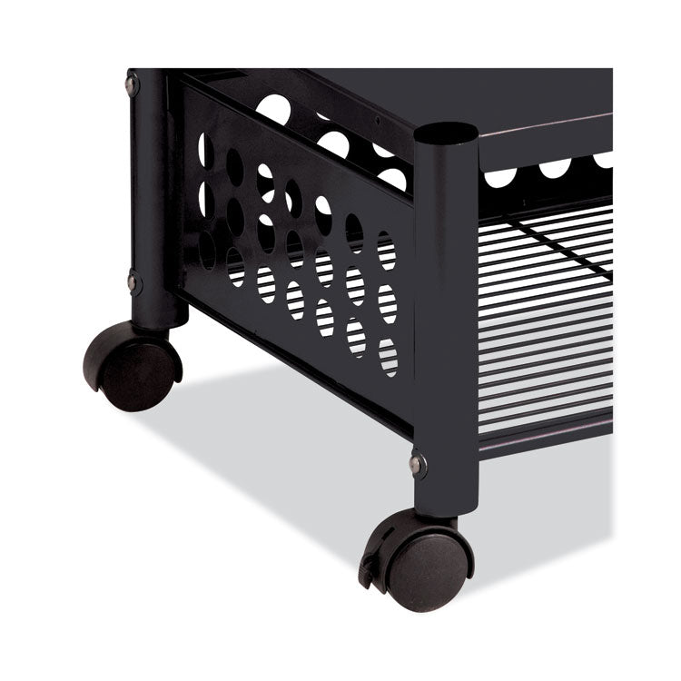 Vertiflex® Underdesk Machine Stand, Metal, 2 Shelves, 90 lb Capacity, 21.5" x 17.88" x 11.5", Black (VRTVF52009) Each