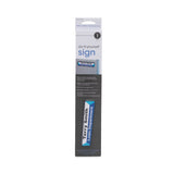 Advantus Panel Wall Sign Name Holder, Acrylic, 9 x 2, 6/Pack, Clear (AVT75329) Pack of 6
