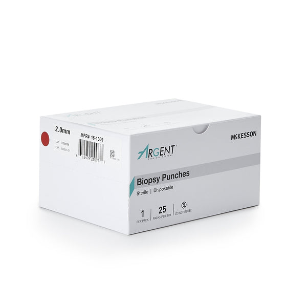 McKesson Argent™ Biopsy Punch Dermal 2 mm (1175170_CS) 100/CS