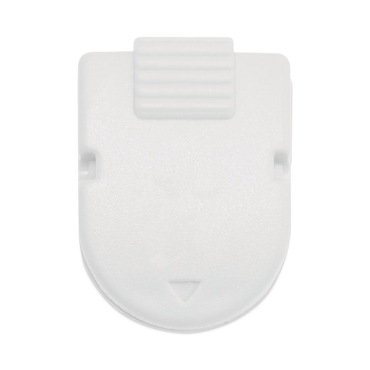 Advantus Magnetic/Adhesive Clips, 0.25" Jaw Capacity, White, 20/Box (AVT75356) Box of 20