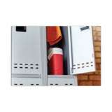 Safco® Double-Tier, Three-Column Locker, 36w x 18d x 78h, Two-Tone Gray (SAF5526GR)