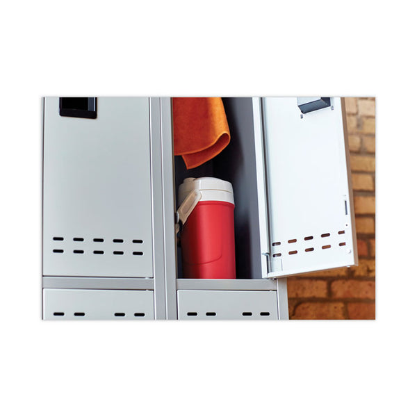 Safco® Double-Tier, Three-Column Locker, 36w x 18d x 78h, Two-Tone Gray (SAF5526GR)