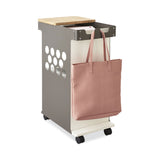 Safco Mini Rolling Storage Cart, 29.75w x 15.75d x 16.5h, White, 200-lb Capacity (SAF5209WH)