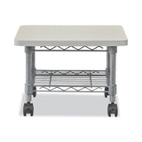 Safco® Underdesk Printer/Fax Stand, Engineered Wood, 2 Shelves, 19" x 16" x 13.5", Gray (SAF5206GR) Each