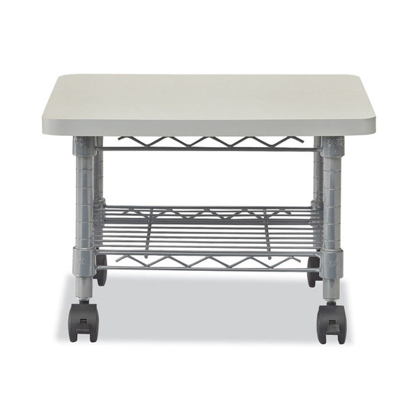 Safco® Underdesk Printer/Fax Stand, Engineered Wood, 2 Shelves, 19" x 16" x 13.5", Gray (SAF5206GR) Each