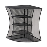 Safco® Onyx Mesh Corner Organizer, Six Sections, 15 x 11 x 13, Black (SAF3261BL) Each