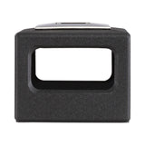 Safco® Canmeleon Recessed Panel Receptacles, 15 gal, Polyethylene, Black (SAF9474BL) Each