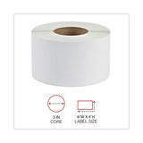 Universal® Thermal Transfer Blank Shipping Labels, Label Printers, 4 x 6, White, 1,000/Roll, 4 Rolls/Carton (UNV598342) Case of 1000