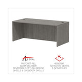 Alera® Alera Valencia Series Straight Front Desk Shell, 71" x 35.5" x 29.63", Gray (ALEVA217236GY)