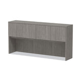 Alera® Alera Valencia Series Hutch with Doors, 4 Compartments, 70.63w x 15d x 35.38h, Gray (ALEVA287215GY)