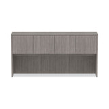 Alera® Alera Valencia Series Hutch with Doors, 4 Compartments, 70.63w x 15d x 35.38h, Gray (ALEVA287215GY)